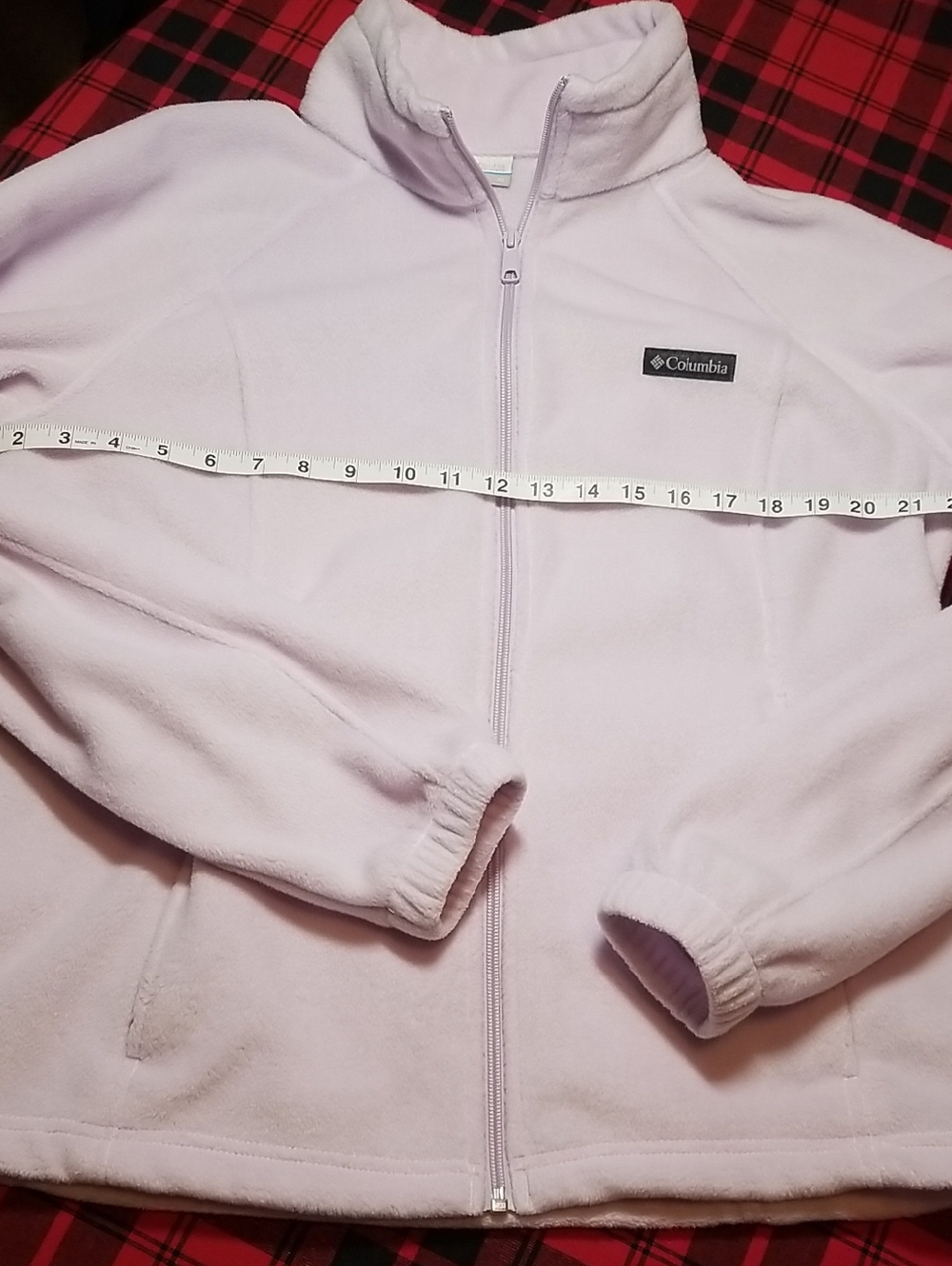 Columbia Pale Lavender Full-Zip Fleece Jacket